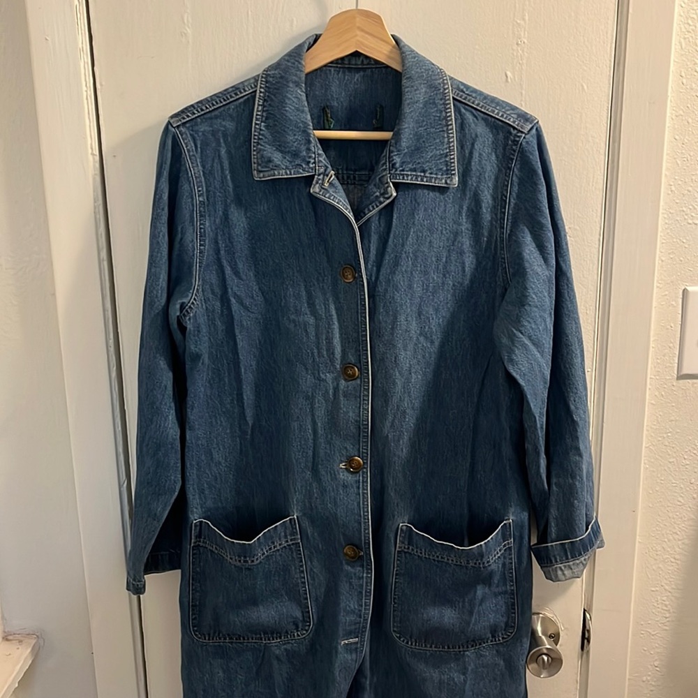 Orvis Vintage Denim Duster Chore Coat